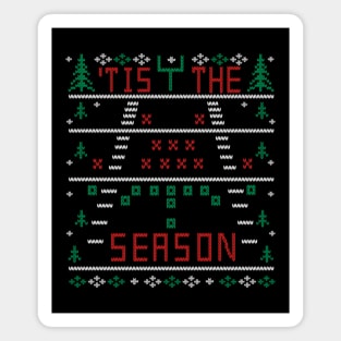 'Tis the Season Football Ugly Christmas Sweater Party Magnet